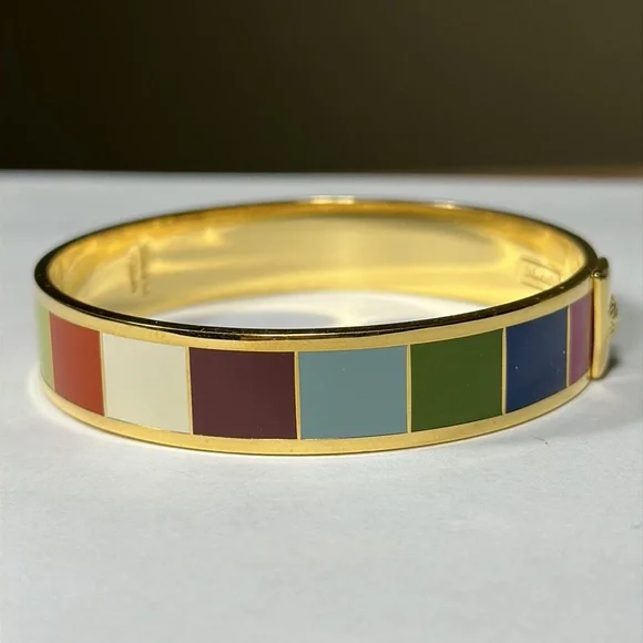 COACH Legacy Stripe Bangle Bracelet - Picture 4 of 7